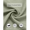 image:imageCOOFANDY Mens Casual Button Down Shirt Short Sleeve Lightweight Summer Beach Shirts Textured Linen ShirtLight Green