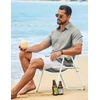 image:imageCOOFANDY Mens Casual Button Down Shirt Short Sleeve Lightweight Summer Beach Shirts Textured Linen ShirtSage Green
