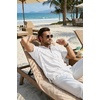 image:imageCOOFANDY Mens Casual Henley Shirt Band Collar Short Sleeve Shirt for Mens Summer Beach TShirts VacationWhite