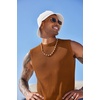 image:imageCOOFANDY Mens Casual Knitted Tank Tops Crew Neck Sleeveless Muscle T Shirts Summer Beach TopsCamel Brown