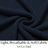 image:imageCOOFANDY Mens Casual Knitted Tank Tops Crew Neck Sleeveless Muscle T Shirts Summer Beach TopsNavy Blue