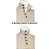 image:imageCOOFANDY Mens Casual Pullover Sweater Quarter Button Fleece Sweatshirt Knitted Thermal SweatersApricot
