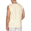 image:imageCOOFANDY Mens Cotton Linen Tank Top Shirts Casual Sleeveless Lace Up Beach Hippie Tops Bohemian Renaissance Pirate TunicCream