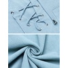 image:imageCOOFANDY Mens Cotton Linen Tank Top Shirts Casual Sleeveless Lace Up Beach Hippie Tops Bohemian Renaissance Pirate TunicSky Blue