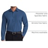image:imageCOOFANDY Mens Dress Shirts Wrinkle Free Long Sleeve Button Down Shirt Formal Business ShirtsDark Blue