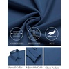 image:imageCOOFANDY Mens Dress Shirts Wrinkle Free Long Sleeve Button Down Shirt Formal Business ShirtsDark Blue