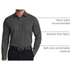 image:imageCOOFANDY Mens Dress Shirts Wrinkle Free Long Sleeve Button Down Shirt Formal Business ShirtsDark Grey