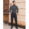 image:imageCOOFANDY Mens Dress Shirts Wrinkle Free Long Sleeve Button Down Shirt Formal Business ShirtsDark Grey
