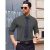 image:imageCOOFANDY Mens Dress Shirts Wrinkle Free Long Sleeve Button Down Shirt Formal Business ShirtsDark Grey