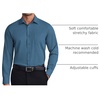 image:imageCOOFANDY Mens Dress Shirts Wrinkle Free Long Sleeve Button Down Shirt Formal Business ShirtsDeep Blue