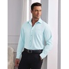 image:imageCOOFANDY Mens Dress Shirts Wrinkle Free Long Sleeve Button Down Shirt Formal Business ShirtsLight Blue