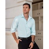 image:imageCOOFANDY Mens Dress Shirts Wrinkle Free Long Sleeve Button Down Shirt Formal Business ShirtsLight Blue