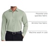 image:imageCOOFANDY Mens Dress Shirts Wrinkle Free Long Sleeve Button Down Shirt Formal Business ShirtsLight Green