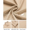 image:imageCOOFANDY Mens Dress Shirts Wrinkle Free Long Sleeve Button Down Shirt Formal Business ShirtsLight Khaki