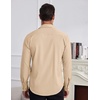 image:imageCOOFANDY Mens Dress Shirts Wrinkle Free Long Sleeve Button Down Shirt Formal Business ShirtsLight Khaki