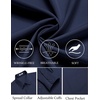 image:imageCOOFANDY Mens Dress Shirts Wrinkle Free Long Sleeve Button Down Shirt Formal Business ShirtsNavy Blue
