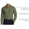 image:imageCOOFANDY Mens Dress Shirts Wrinkle Free Long Sleeve Button Down Shirt Formal Business ShirtsOlive Green