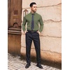 image:imageCOOFANDY Mens Dress Shirts Wrinkle Free Long Sleeve Button Down Shirt Formal Business ShirtsOlive Green