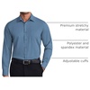image:imageCOOFANDY Mens Dress Shirts Wrinkle Free Long Sleeve Button Down Shirt Formal Business ShirtsSlate Blue