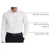 image:imageCOOFANDY Mens Dress Shirts Wrinkle Free Long Sleeve Button Down Shirt Formal Business ShirtsWhite