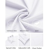 image:imageCOOFANDY Mens Dress Shirts Wrinkle Free Long Sleeve Button Down Shirt Formal Business ShirtsWhite