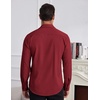 image:imageCOOFANDY Mens Dress Shirts Wrinkle Free Long Sleeve Button Down Shirt Formal Business ShirtsWine Red