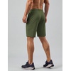 image:imageCOOFANDY Mens Gym Workout Shorts Quick Dry Athletic LooseFit Lightweight Running Shorts with Zipper PocketsArmy Green