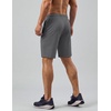 image:imageCOOFANDY Mens Gym Workout Shorts Quick Dry Athletic LooseFit Lightweight Running Shorts with Zipper PocketsDark Gray