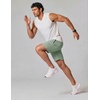 image:imageCOOFANDY Mens Gym Workout Shorts Quick Dry Athletic LooseFit Lightweight Running Shorts with Zipper PocketsLight Green