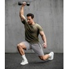 image:imageCOOFANDY Mens Gym Workout Shorts Quick Dry Athletic LooseFit Lightweight Running Shorts with Zipper PocketsQuiet Gray