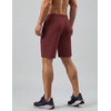 image:imageCOOFANDY Mens Gym Workout Shorts Quick Dry Athletic LooseFit Lightweight Running Shorts with Zipper PocketsWine Red
