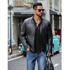 image:imageCOOFANDY Mens Henley Long Sleeve Shirts Casual Button TShirt Pullover Basic Tees with PocketBlack
