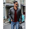 image:imageCOOFANDY Mens Henley Long Sleeve Shirts Casual Button TShirt Pullover Basic Tees with PocketWine Red
