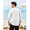 image:imageCOOFANDY Mens Henley Shirt Vyshyvanka Long Sleeve African Print Shirts Casual Zip Up Cotton Linen Beach Hippie ShirtFloral Print
