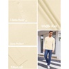 image:imageCOOFANDY Mens Henley Shirts Long Sleeve Basic Waffle Pique Pullover TShirt with PocketBeige