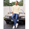 image:imageCOOFANDY Mens Henley Shirts Long Sleeve Basic Waffle Pique Pullover TShirt with PocketBeige