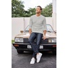image:imageCOOFANDY Mens Henley Shirts Long Sleeve Basic Waffle Pique Pullover TShirt with PocketGrey