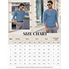 image:imageCOOFANDY Mens Henley Shirts Long Sleeve Basic Waffle Pique Pullover TShirt with PocketLake Blue