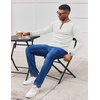 image:imageCOOFANDY Mens Henley Shirts Long Sleeve Button TShirt Fashion Casual Pullover Shirts Soft Stretch Tees TopsWhite