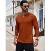 image:imageCOOFANDY Mens Henley Shirts Long Sleeve Button TShirt Lightweight Fashion Casual Pullover ShirtCaramel