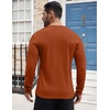 image:imageCOOFANDY Mens Henley Shirts Long Sleeve Button TShirt Lightweight Fashion Casual Pullover ShirtCaramel