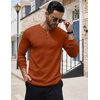 image:imageCOOFANDY Mens Henley Shirts Long Sleeve Button TShirt Lightweight Fashion Casual Pullover ShirtCaramel