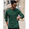 image:imageCOOFANDY Mens Henley Shirts Long Sleeve Button TShirt Lightweight Fashion Casual Pullover ShirtGreen
