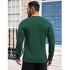 image:imageCOOFANDY Mens Henley Shirts Long Sleeve Button TShirt Lightweight Fashion Casual Pullover ShirtGreen
