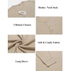 image:imageCOOFANDY Mens Henley Shirts Long Sleeve Button TShirt Lightweight Fashion Casual Pullover ShirtHeather Khaki