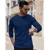image:imageCOOFANDY Mens Henley Shirts Long Sleeve Button TShirt Lightweight Fashion Casual Pullover ShirtNavy Blue