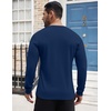 image:imageCOOFANDY Mens Henley Shirts Long Sleeve Button TShirt Lightweight Fashion Casual Pullover ShirtNavy Blue