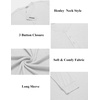 image:imageCOOFANDY Mens Henley Shirts Long Sleeve Button TShirt Lightweight Fashion Casual Pullover ShirtWhite