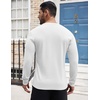 image:imageCOOFANDY Mens Henley Shirts Long Sleeve Button TShirt Lightweight Fashion Casual Pullover ShirtWhite