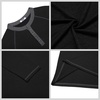 image:imageCOOFANDY Mens Henley Shirts Long Sleeve Casual Button V Neck TShirt Lightweight Fashion Pullover ShirtsBlack